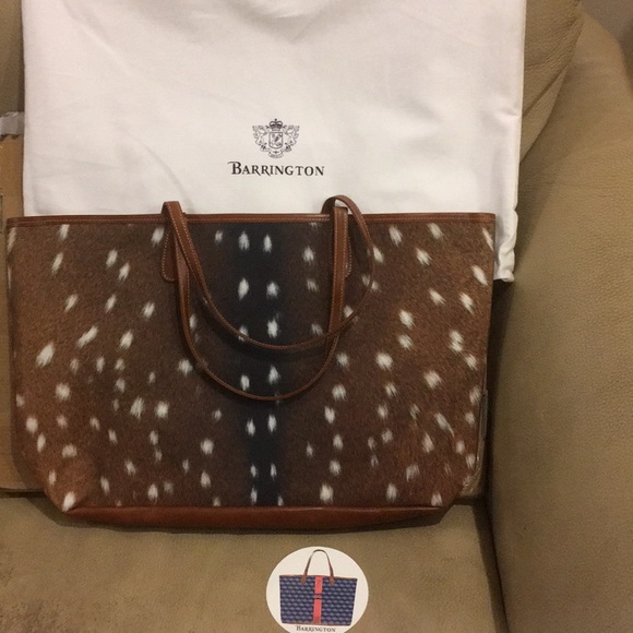 New Barrington Axis Print Large Open Tote Bag - Picture 4 of 5